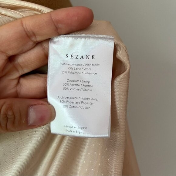 Sezane James Wool Coat Size US Small - Picture 5 of 6